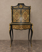 Napoleon III-Style Ebonized Cabinet Desk — main view