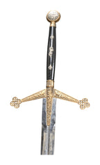 Spanish Heraldic Decorative Sword with Dark Grip — alternative view or condition detail
