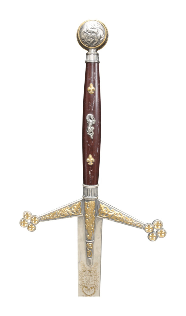 Spanish Decorative Sword with Wood-Finish Hilt — alternative view or condition detail