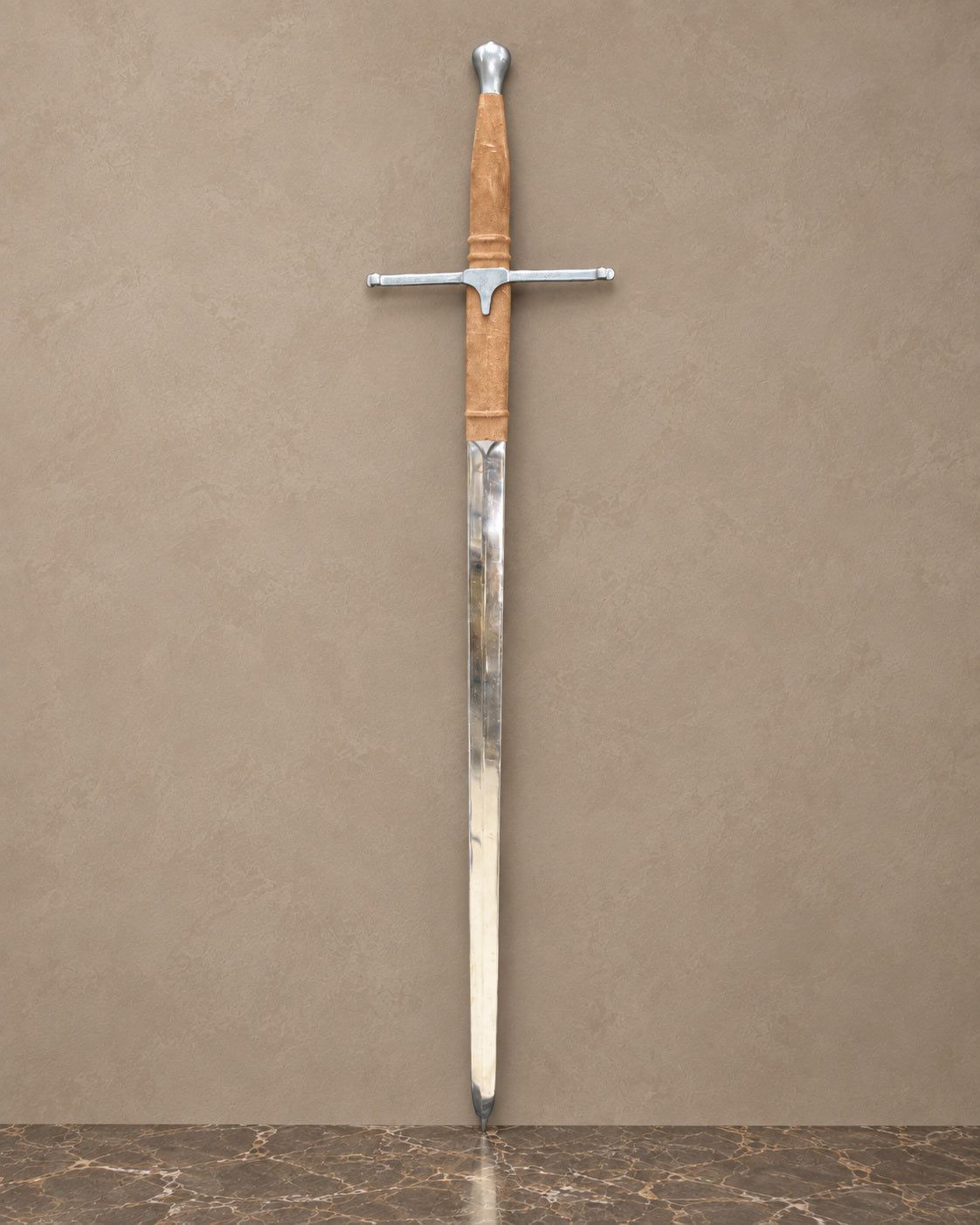 Spanish Decorative Sword with Suede-Wrapped Grip — main view
