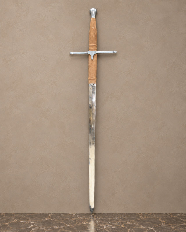 Spanish Decorative Sword with Suede-Wrapped Grip