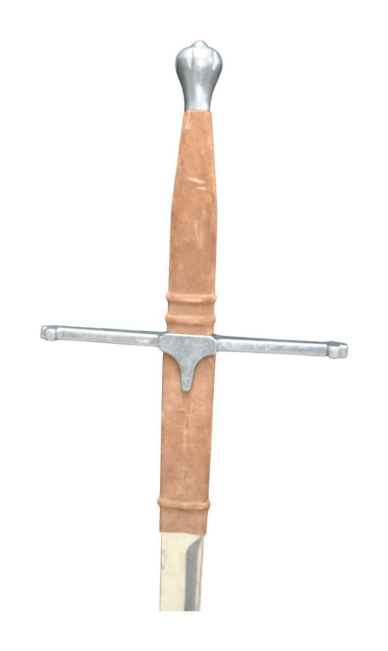 Spanish Decorative Sword with Suede-Wrapped Grip — alternative view or condition detail