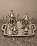 Five-Piece Silver-Plated Tea and Coffee Service with Tray — main view