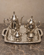 Five-Piece Silver-Plated Tea and Coffee Service with Tray — main view
