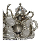 Five-Piece Silver-Plated Tea and Coffee Service with Tray — alternative view or condition detail