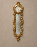 Gilt Carved Wall Clock with Bevelled Mirror — main view