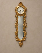 Gilt Carved Wall Clock with Bevelled Mirror — main view