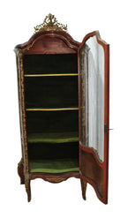 Louis XV-Style Display Cabinet with Painted Romantic Panels — alternate view