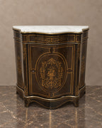Napoleon III-Style Walnut Marquetry Cabinet — main view