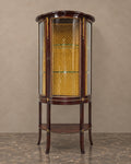 Louis XVI-Style Curved Mahogany Display Cabinet — main view
