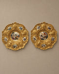 Pair of Spanish Gilt-Bronze Decorative Plaques — styled main view