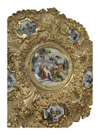 Pair of Spanish Gilt-Bronze Decorative Plaques — original detail view 1