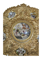 Pair of Spanish Gilt-Bronze Decorative Plaques — original detail view 2