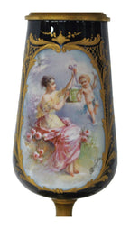 Romantic-Scene Porcelain Table Lamp — original detail view 1