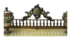 Onyx-Type Stone and Cloisonné Double Inkstand — original detail view 2