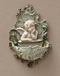 Bisque Cherub Wall Holy-Water Font — styled main view