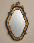 Napoleon III-Style Ebonized Marquetry Mirror — styled main view