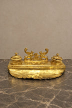Empire-Style Gilt-Bronze Double Inkstand — styled main view