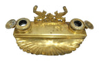 Empire-Style Gilt-Bronze Double Inkstand — original detail view 1