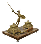 Don Quixote Onyx Inkstand with Letter Opener — original detail view 2