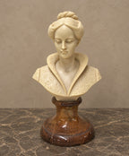 Classical Lady Bust in Marble Composite — styled main view