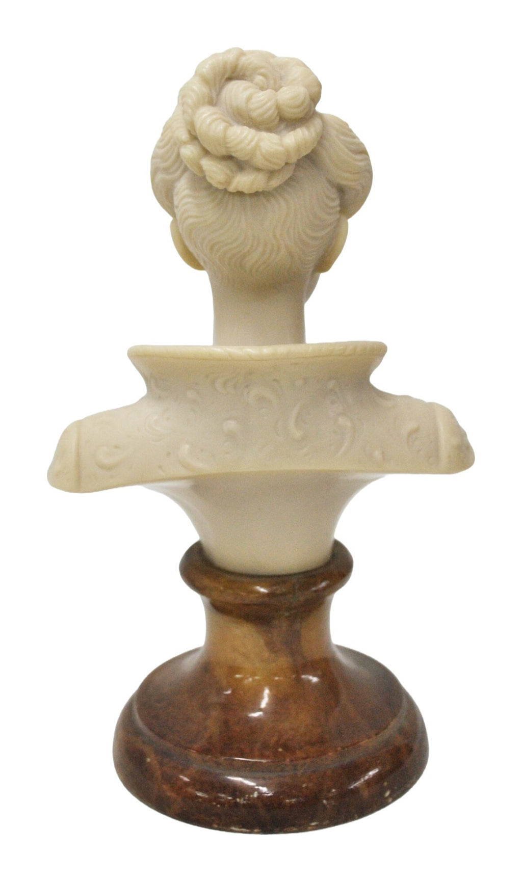 Classical Lady Bust in Marble Composite — original detail view 2