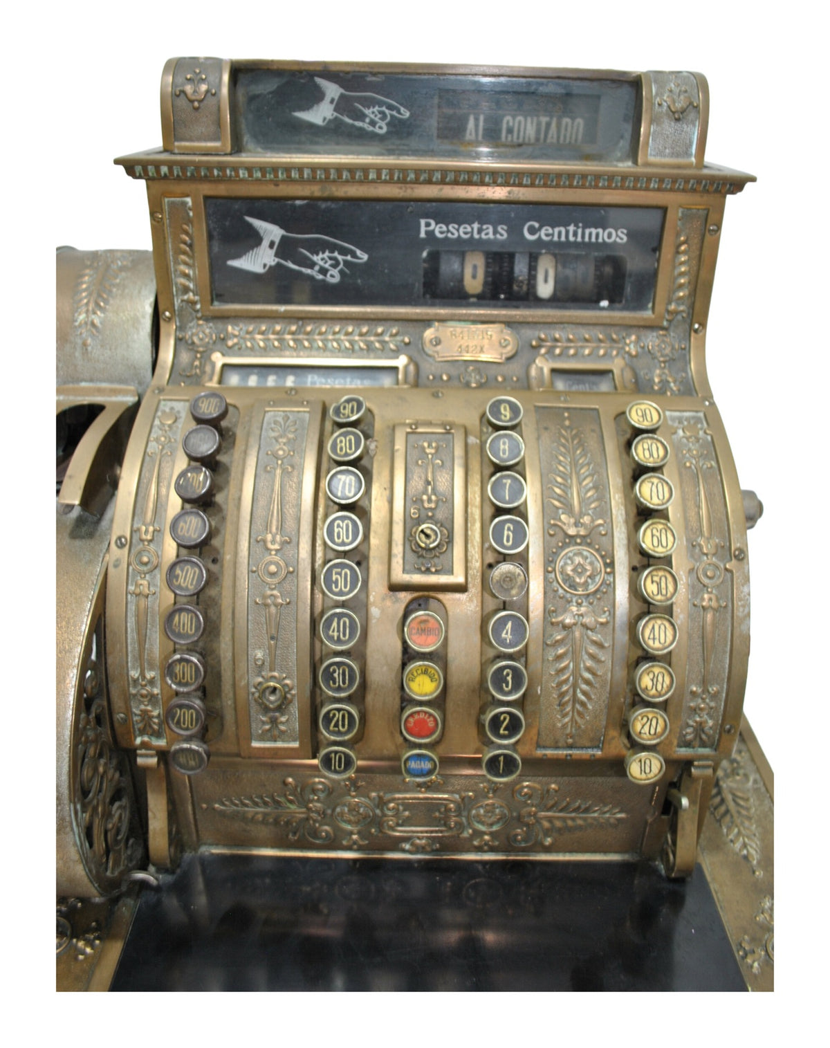 Ornamental National Cash Register — original detail view 1