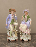 Pair of German Porcelain Courtly Figures — styled main view