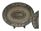 Pair of Victorian English Transferware Platters — original detail view 1