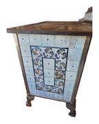 Early Twentieth-Century Cast-Iron and Tiled Range — original detail view 2