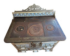 Early Twentieth-Century Cast-Iron and Tiled Range — original detail view 3