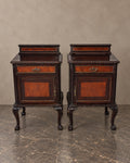 Pair of Chippendale-Style Bedside Cabinets — styled main view