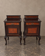 Pair of Chippendale-Style Bedside Cabinets — styled main view