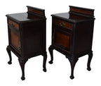 Pair of Chippendale-Style Bedside Cabinets — original detail view 2