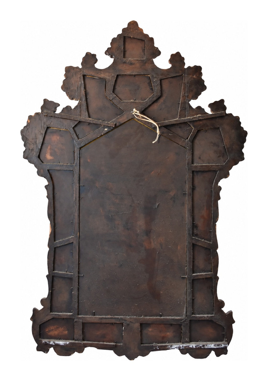 Large Baroque-Style Carved Giltwood Mirror — original detail view 1