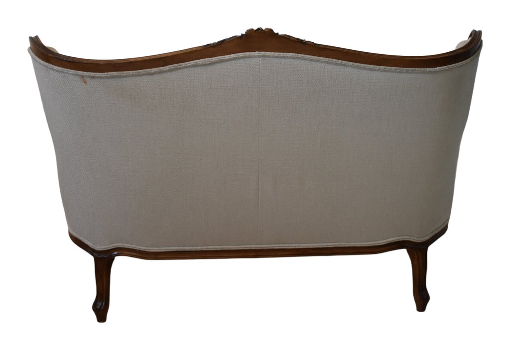 Louis XV-Style Carved-Wood Salon Suite in Ivory — original detail view 3