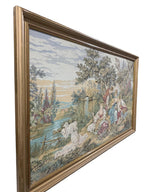 Le Nid Framed Tapestry after François Boucher — additional view on white