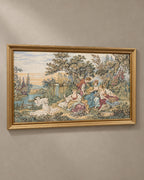 Le Nid Framed Tapestry after François Boucher — styled main photograph