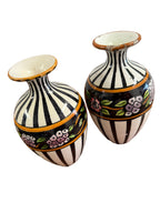 Pair of Art Deco Vases — additional view on white