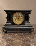 1906 Gilbert mantel clock with bronze mounts — styled main photograph