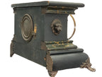Rear and side view on white, showing lion mask and original finish wear