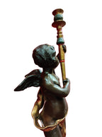 Bronze Angel with Torch — additional view on white