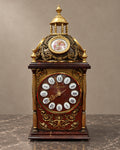 Porcelain-Medallion Mantel Clock — styled main photograph
