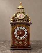 Porcelain-Medallion Mantel Clock — styled main photograph
