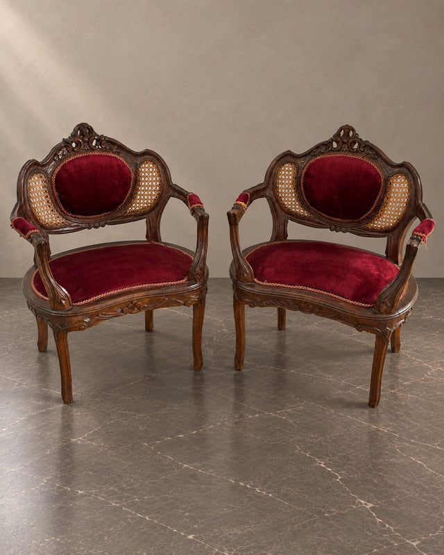 Pair of Napoleon III Armchairs