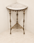 Golden Corner Console with Openwork Lower Ornament
