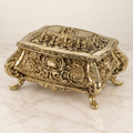 Domed jewellery casket with curved feet