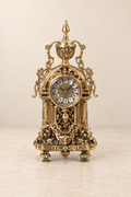 Braccara Augusta mantel clock with an urn finial