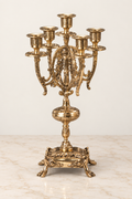 Pair of Braccara Augusta five-light candelabra