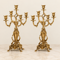 Pair of large Golfiño five-light candelabra
